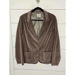 Vintage 80s Legends size 14/standard Large velvet blazer